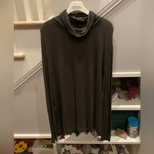 Lafayette 148 long sleeved cowl neck shirt.  Size XXL